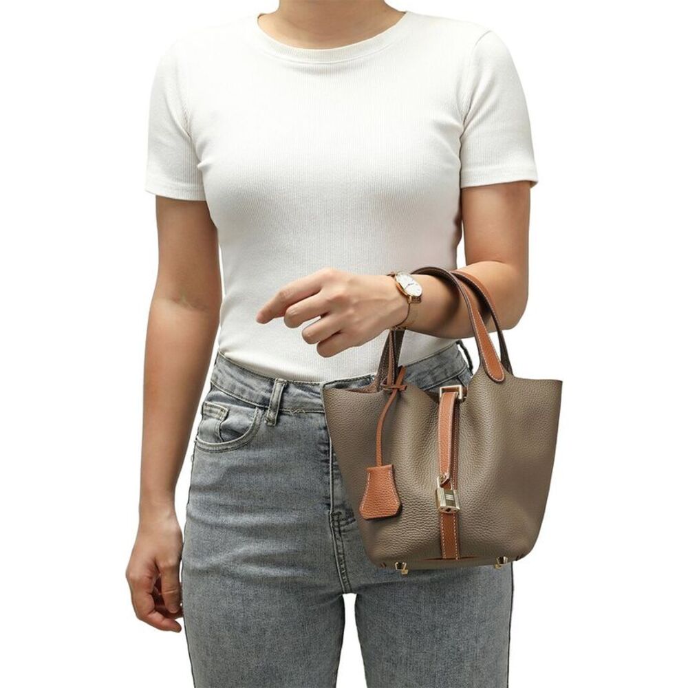 Tiffany & Fred Paris Full-Grain Leather Top-Handle Bag - Picture 4 of 4